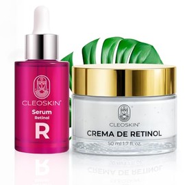 Kit Belleza Nocturna Crema Retinol, Serum Retinol Antiedad Antiarrugas