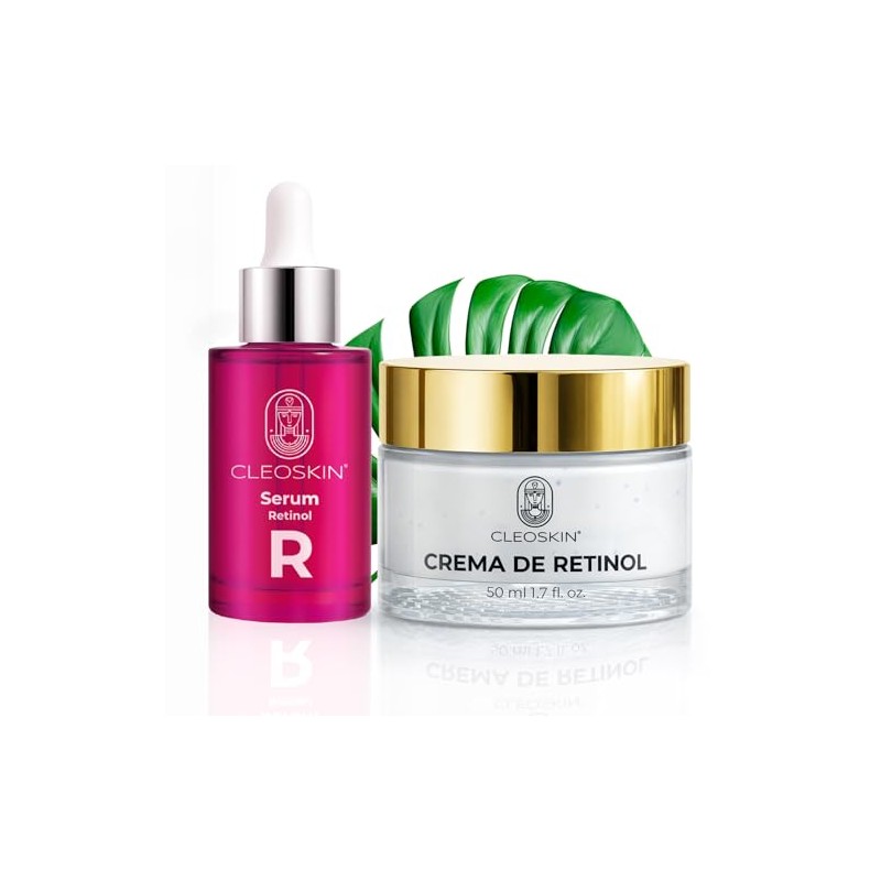Kit Belleza Nocturna Crema Retinol, Serum Retinol Antiedad Antiarrugas