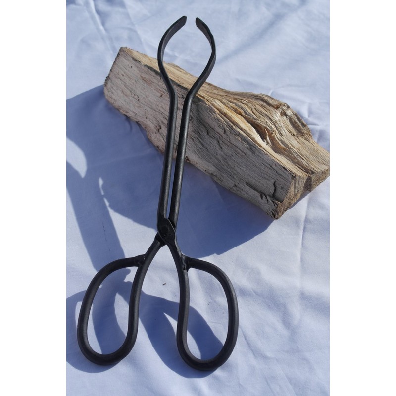 Garden Trading Cast Iron Fire Tongs, Black, 36cm (L) x