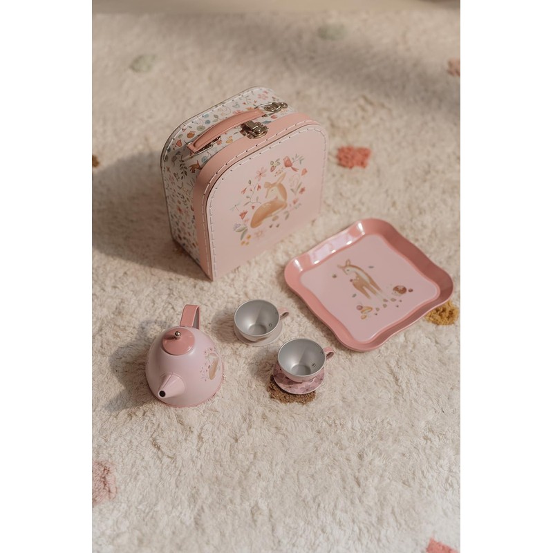 Little Dutch Fairy Garden 2013746 Tin Tea Set with Case