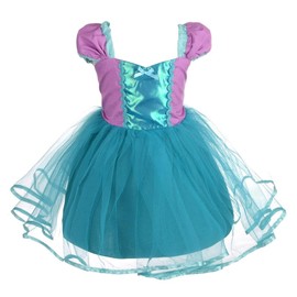 Dressy Daisy Princess Mermaid Costumes Birthday Fancy Party Dresses Up for Baby Girls Size 6-12 Months 108