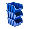 PAFEN Set of 100 x Stacking Boxes NP4 Blue Storage