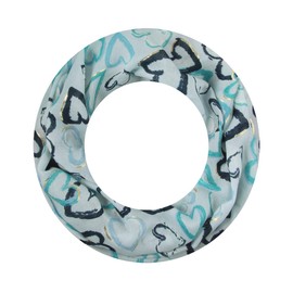 Majea Loop Scarf Women's Tube Scarf Neckerchief Narrow Loop Scarf (880053), Blue 4, Unit size