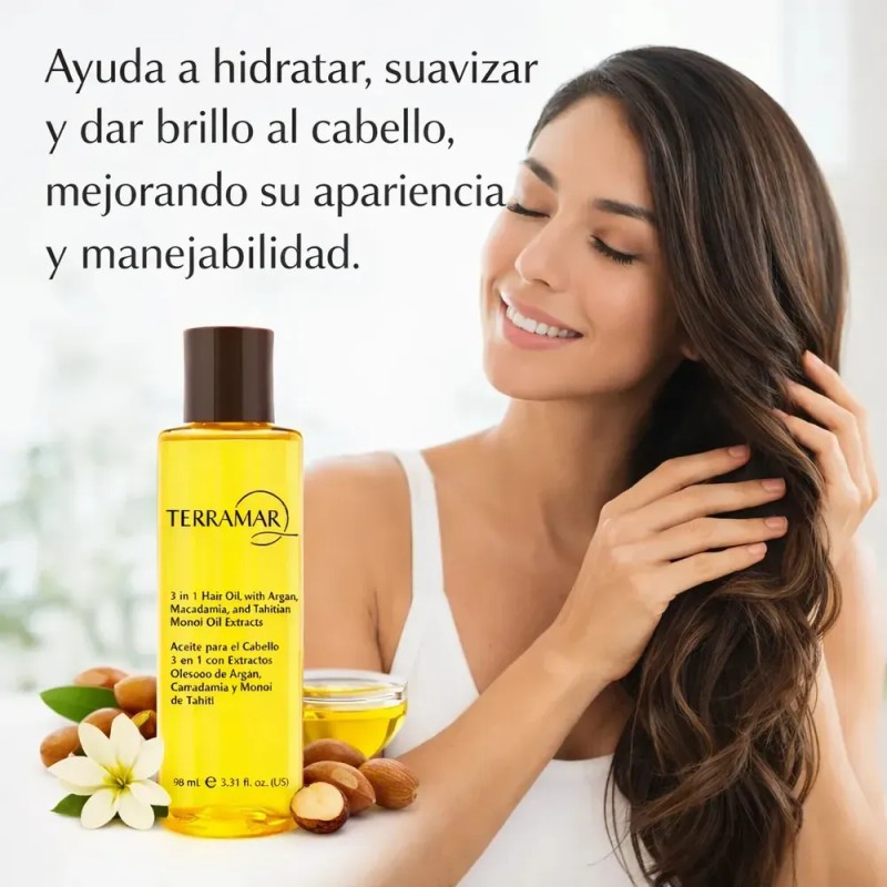 Oleo Tratamiento Para El Cabello 3 En 1 Terramar /