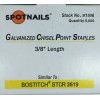 Spotnails 81506 3/8" Crown Galvanized Staples 22 gauge 5000 staples
