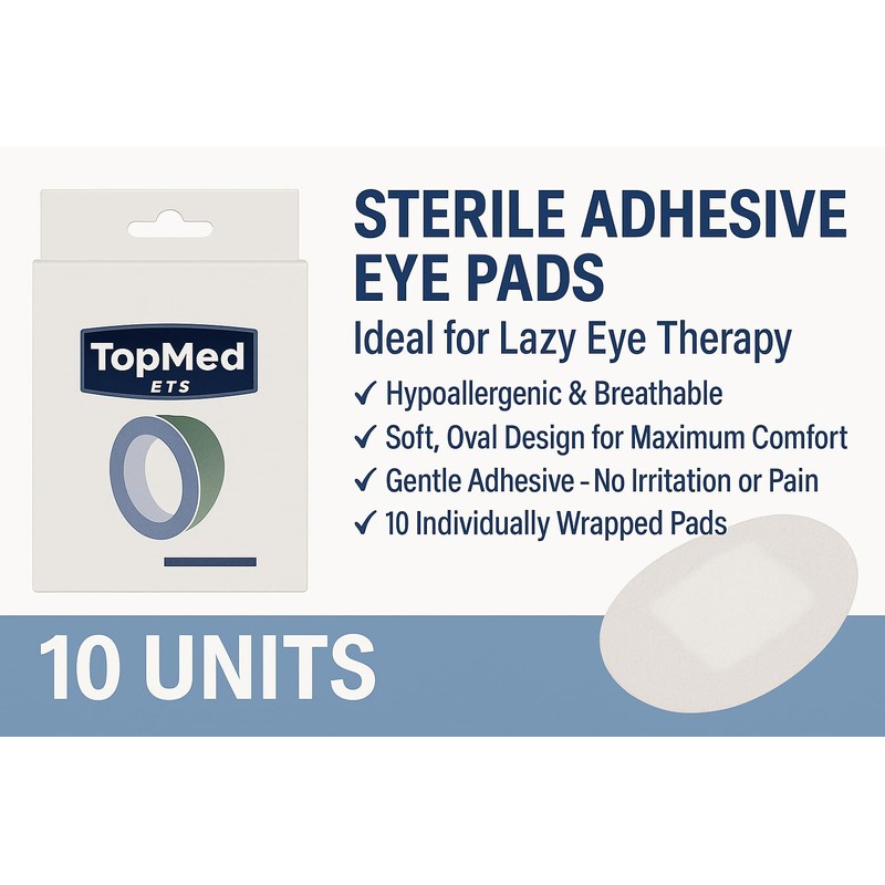 sterile Eye pad Adhesive Eye's Lazy Eye 10 Units