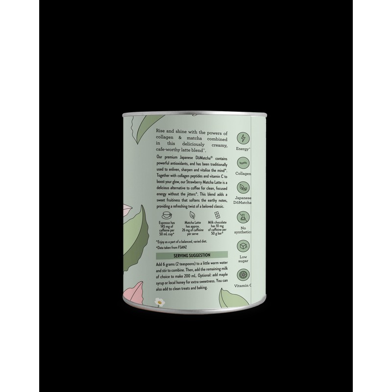 Nutra Naturals Collagen Strawberry Matcha Latte 100g