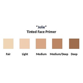 Jolie Tinted Foundation Face Primer SPF 20 Sunscreen, Subtle Radiance / Supreme Hydration - All Skin Types (Medium/Deep)