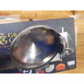 grand general chrome front semi truck hub cap pointed cone style universal 1" lip 10750