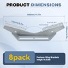 Colinktool Boat Trailer bunk Brackets,Heavy-Duty Steel Pontoon Trailer V Wing