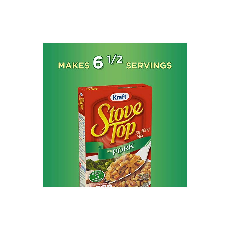 Stove Top Pork Stuffing Mix 6 oz [1-Box] - 2-Boxes