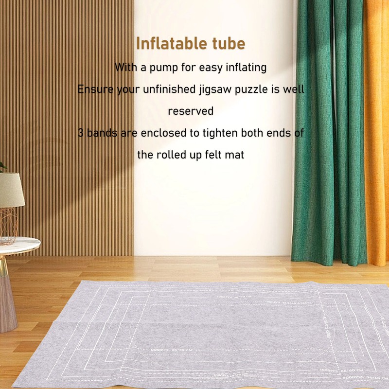 Jigsaw Puzzle Mat Increase Friction Prevent Slip Roll Up Puzzle