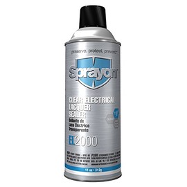Sprayon EL2000 Clear Electrical Lacquer Sealer 11 oz Aerosol, SKU #S02000000 EL2000 Clear Electrical
