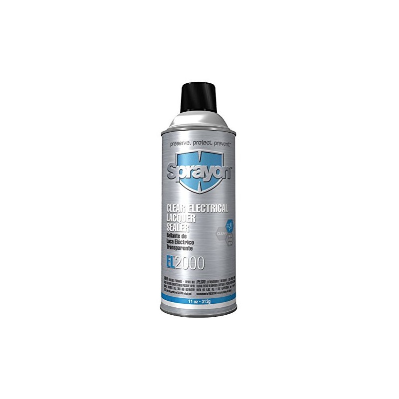 Sprayon EL2000 Clear Electrical Lacquer Sealer 11 oz Aerosol, SKU