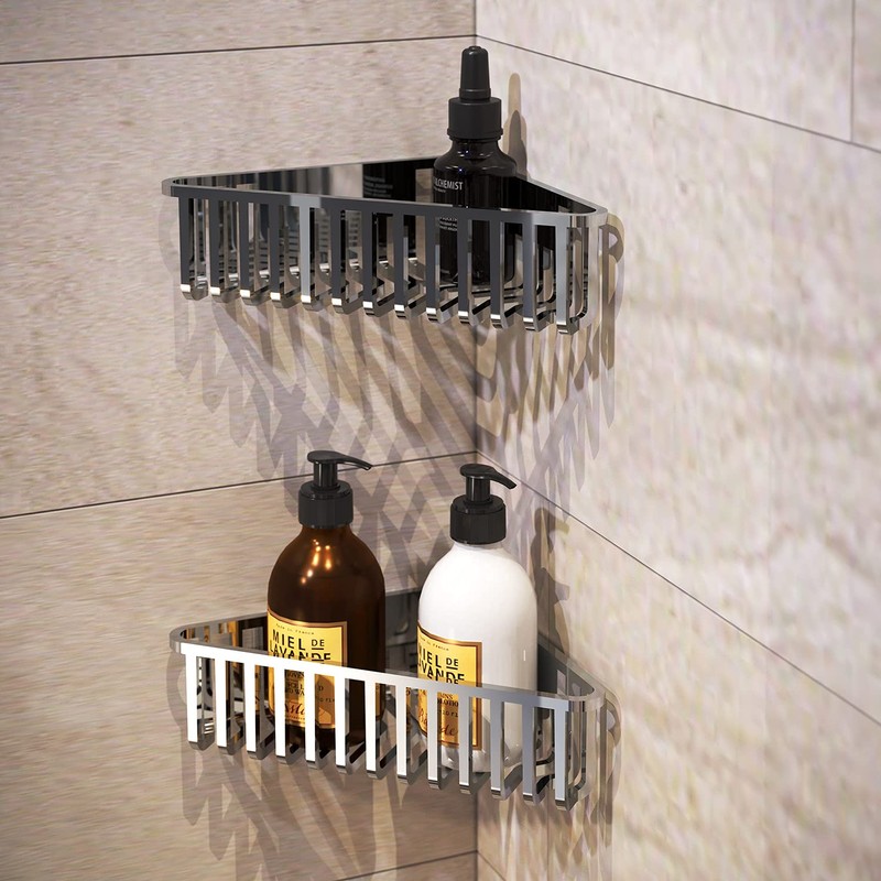 Gedy Bracket for angle objects, Chrome, 19,5x19,5x6,6