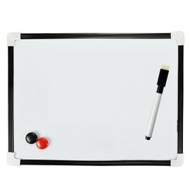 A4 Dry Wipe Magnetic Mini Office Whiteboard Notice Memo White Board Pen & Eraser