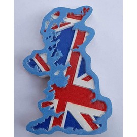 Fridge Magnets Union Jack Great Britain Map British Flag Souvenir from London England UK/Red White Blue Kitchen Home Decoration