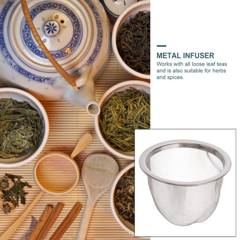 8Pcs Stainless Steel Tea Infuser Strainer for Loose Leaf Tea