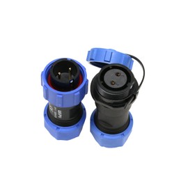 ZBLZGP Weipu SP17 IP68 Waterproof Panel Mounting Automotive Quick Release Adapter Aviation Electrical Plug (Pair) Plug (Male) & Female 2Pin 10A)