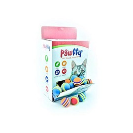 Sunny Juguete para Gato PAWFFY Pelota Extra Soft Varios Colores (Contenido 60 Piezas)