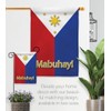 Breeze Decor Philippines Garden Flag Set with Stand Regional Nation
