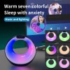 Wireless Speaker Bedside Night Light Digital Alarm Clock Smart APP