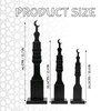 Crazy Night 3 Pcs Black Islamic Minaret Set - Wooden