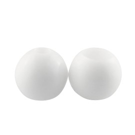 JCBIZ 15pcs 7mm White Plastic Ball for Elastic Rope Multi-Function Tent Jump Bed Fixed Binding Ball Rubber Rope Ball Head Bungee Toggle Balls Hardened Plastic End Locks