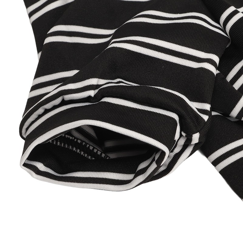 Dog Striped Pajamas Classic Black White Stripe Lightweight Full Coverage