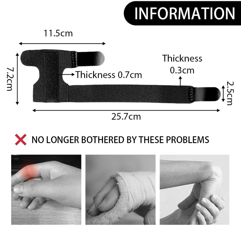OQKAHIV Finger Splints - 1 Piece Adjustable Finger Support, Finger