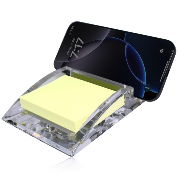 GemRich Smartphone Stand with Sticky Note Holder, Smartphone Holder, Tablet