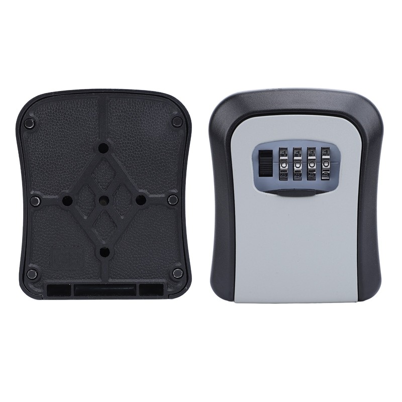 Key Lock Box Wall Mounted Multifunctional 4 Digit Combination Lock