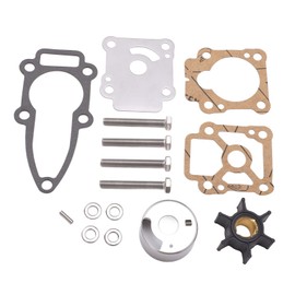 Qiilu 361‑87322‑0 Water Pump Repair Kit Impeller Rebuild Set Replacement for Tohatsu M6B M8B M9.8B 2 Stroke for MFS8A MFS8A2 MFS8A3 MFS9.8A MFS9.8A2 MFS9.8A3 4 Stroke