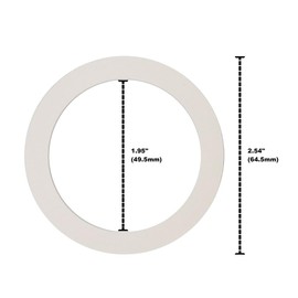 Univen Gasket Compatible with 3 Cup Bialetti Espresso Maker 1.95" (49.5mm) ID x 2.54" (64.5mm) OD Made in USA 3 Pack NOT UNIVERSAL PLEASE CHECK DIMENSIONS BEFORE ORDERING