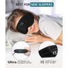 Bluetooth 5.4 3D Sleep Mask, Dual Sides Breathable Sleep Headphones,