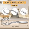 cobee 2PCS Seamless Dough Whisk, 10" Stainless Steel Danish Dough