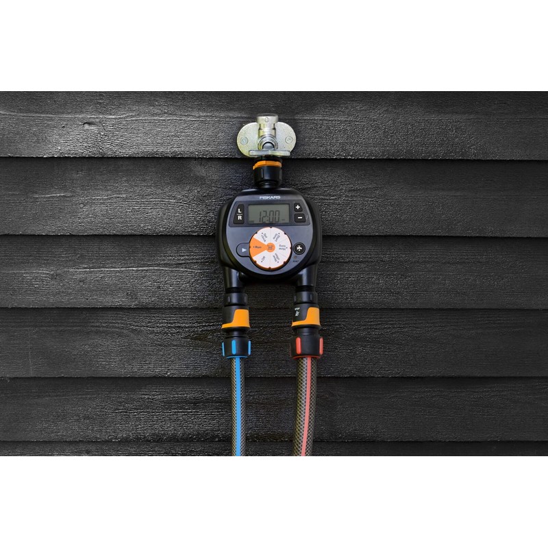 Fiskars Timer with 2 Outputs, For All Standard Tap Sizes,