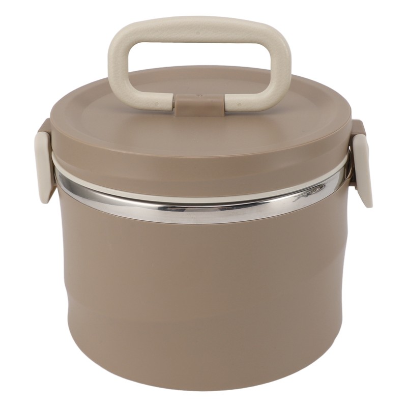 Insulated Food Container 304 Stainless Steel PP Stackable Portable Round