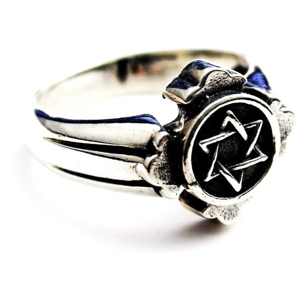 COSUMOSU Six Point Hexagram Star of David 925 Sterling Silver