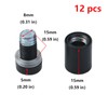 Antrader 12 Pack Stainless Steel Glass Standoff 1/2" x 3/4",