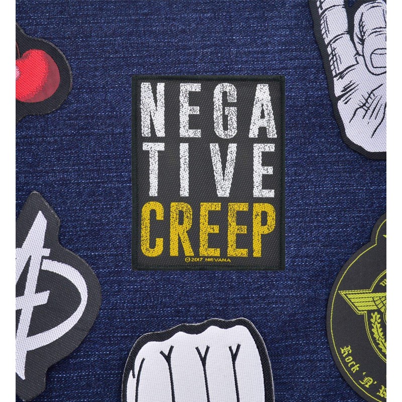 Nirvana Negative Creep Patch Black