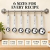 6-Piece Stainless Steel Measuring Spoons Set, Heavy Duty Tablespoon &