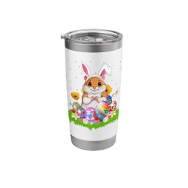 Hamster Easter Egg Hunt Bunny Ear Hamster Easter Sunday Stainless Steel Insulated Tumbler
