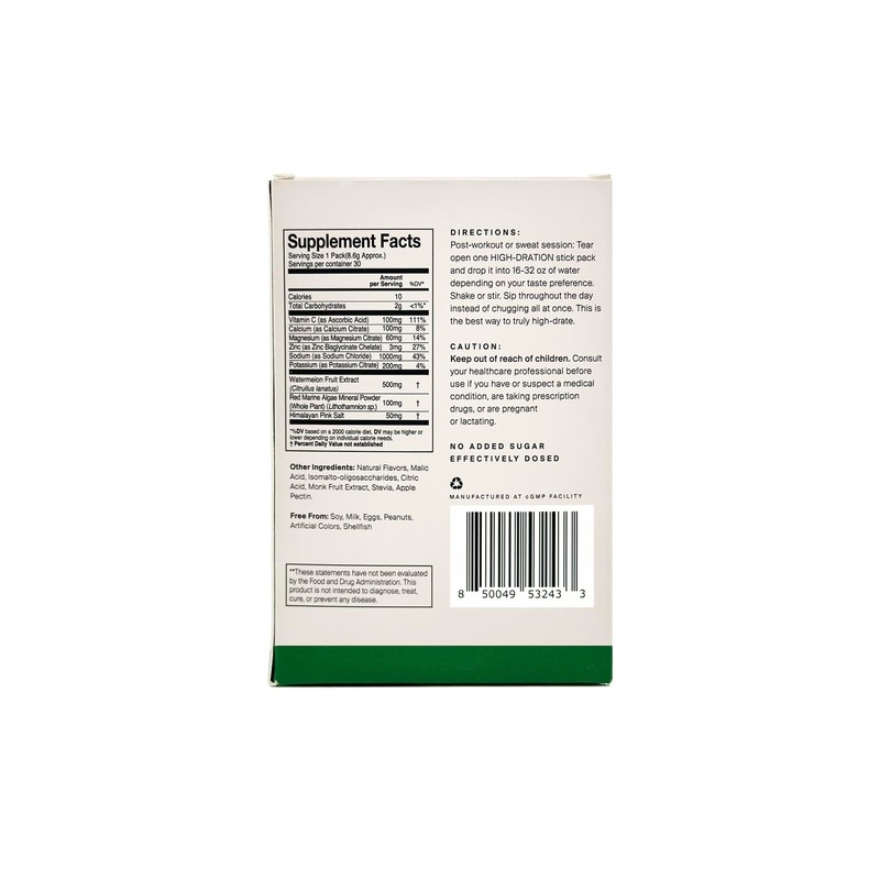 HigherDOSE HIGH-DRATION Electrolytes Powder – Replenishes & Energizes with Real