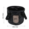 Camping Collapsible Bucket 10L Capacity Food Grade PVC Mesh Side