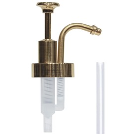 Soap and Lotion Dispenser Pumps Replacement Head Made of ABS Material, 33mm (1.3inch) Golden Gloss Smooth Action Pump, Rust Proof & Leak Proof for Soap Lotion Stylish Pump for Bottles DIY (Gold)