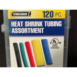 Storehouse 120 Heat Shrink Wire Wrap Assortment Cable Sleeve Color Coded Electrical Tubes