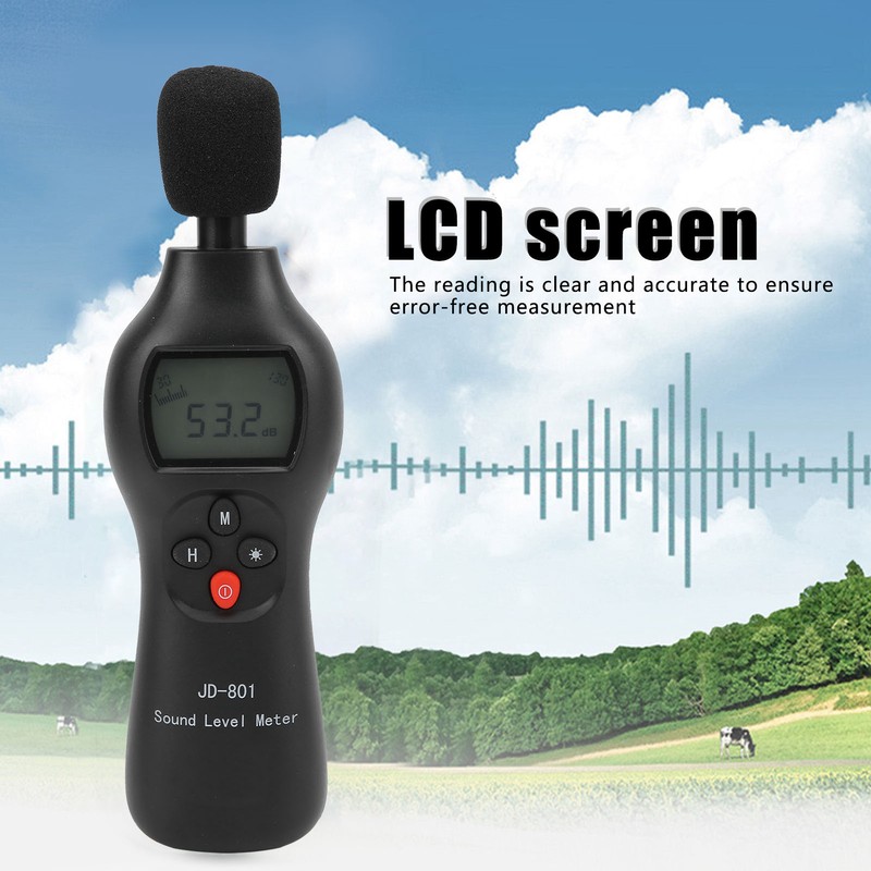Digital Noise Detector Sound Level Measurement LightWeight LCD HighResolution Sound