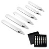 LONGHAO 6 pieces, collar stays, metal shirt collar, shirt collar,