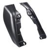Gold/Black Geometric Shape Fade Mid-Frame Air Deflectors Fit for Harley